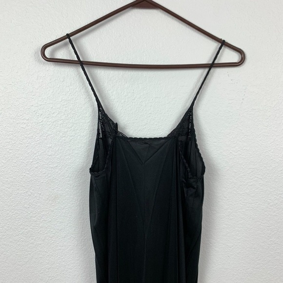 Vintage 1960s Gilead 6996 Black Nylon Long Robe Nightgown Set Size Small - Picture 7 of 8